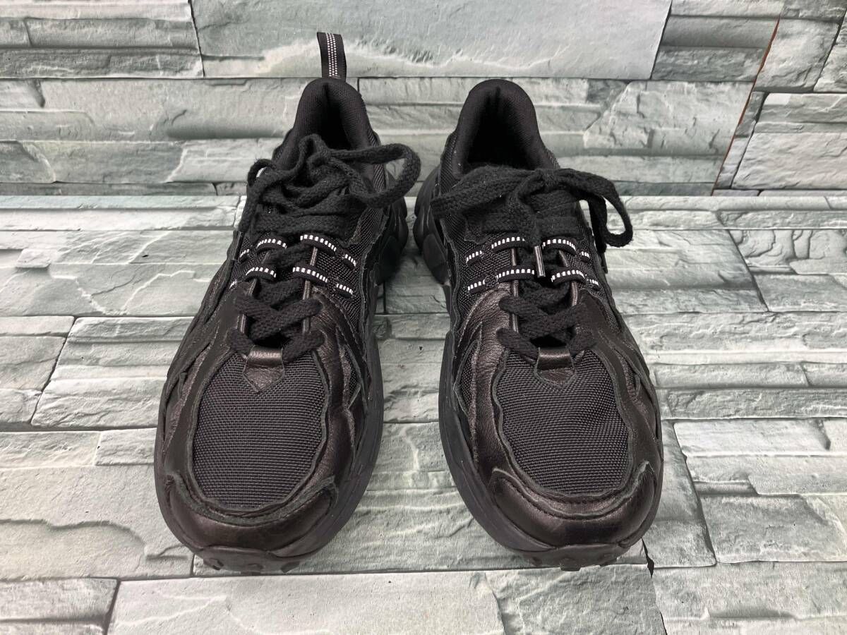 UNITED TOKYO／LEATHER MESH Vibram SHOES／BLK／約26.5～27cm