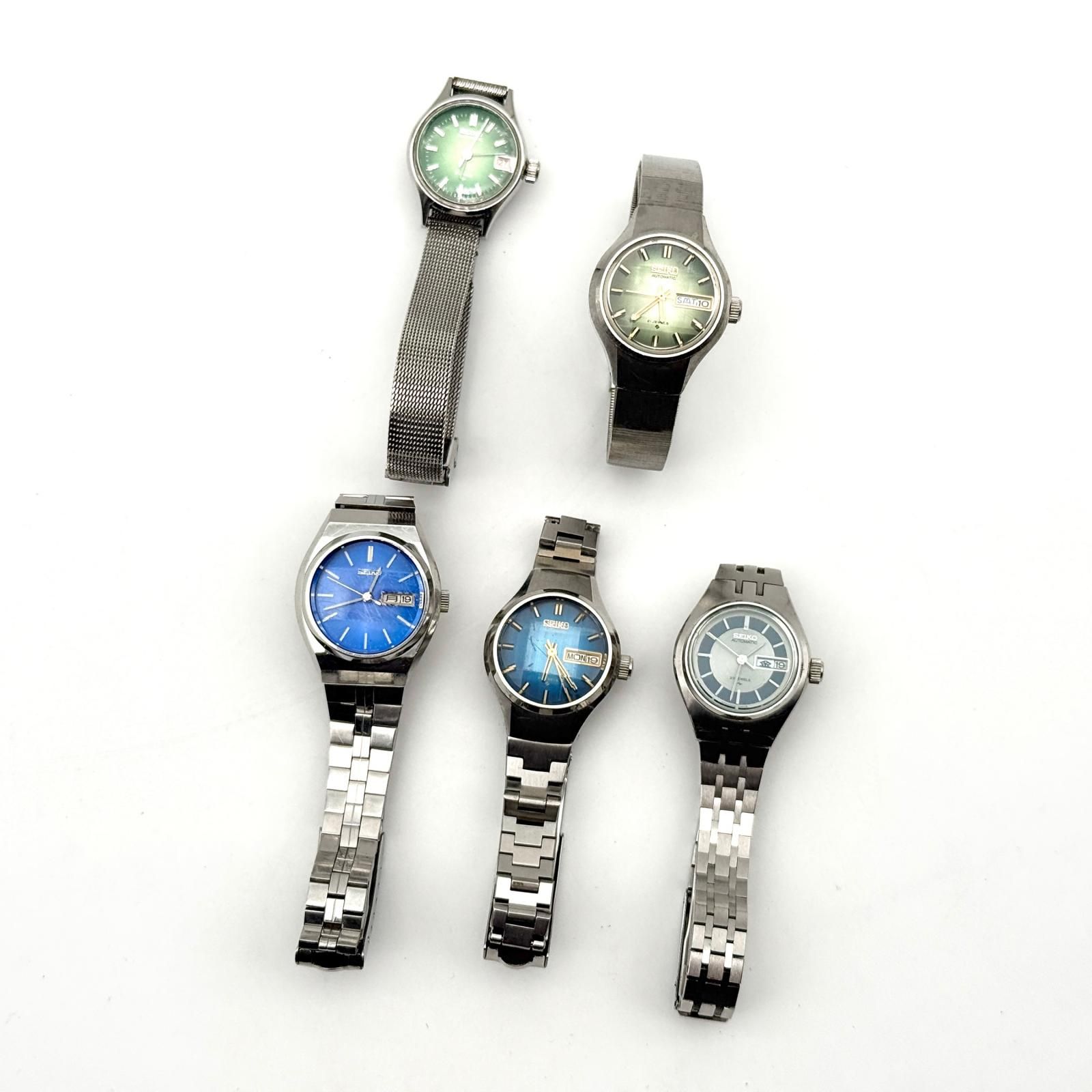 SEIKO セイコー カラーダイアル腕時計 まとめ(時計 ※計14点(内5点稼働) レディース 腕時計 稼働品