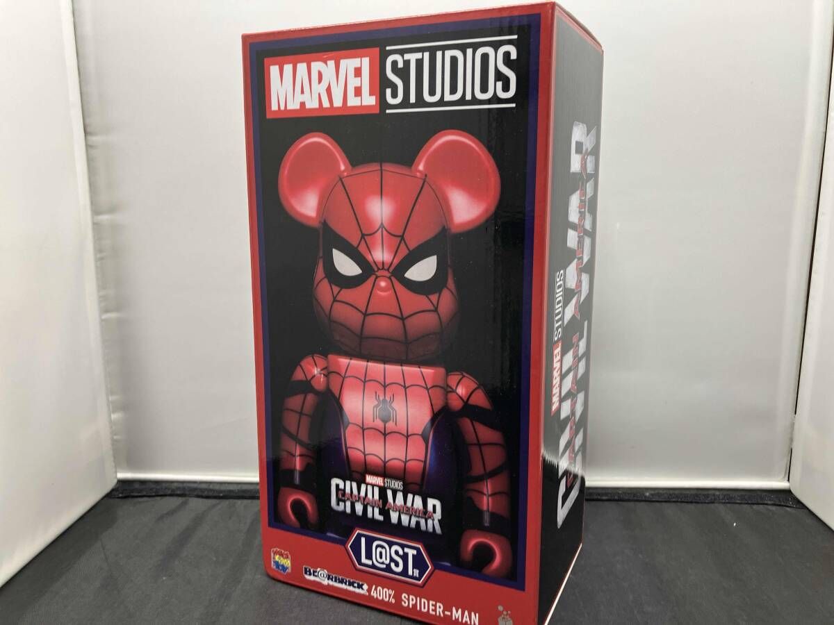 未開封品 L@ST賞 SPIDER-MAN 400% BE@RBRICK MARVEL STUDIOS Happyくじ BE@RBRICK BE@RBRICK