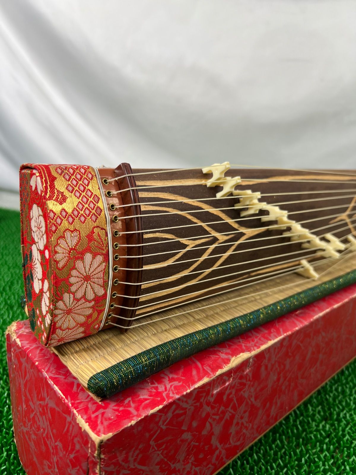 ミニ琴 全長約42cm 短琴 和楽器 13弦 お琴 - メルカリ