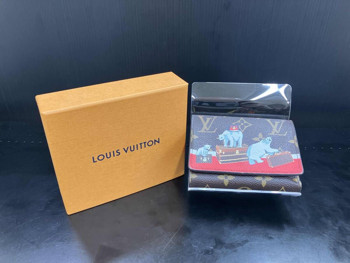 LOUISVUITTON 2017年ホリデーコレクション ヴィトン ルイヴィトン モノグラム ポルトフォイユ ヴィクトリーヌ ホワイトベアーエディション