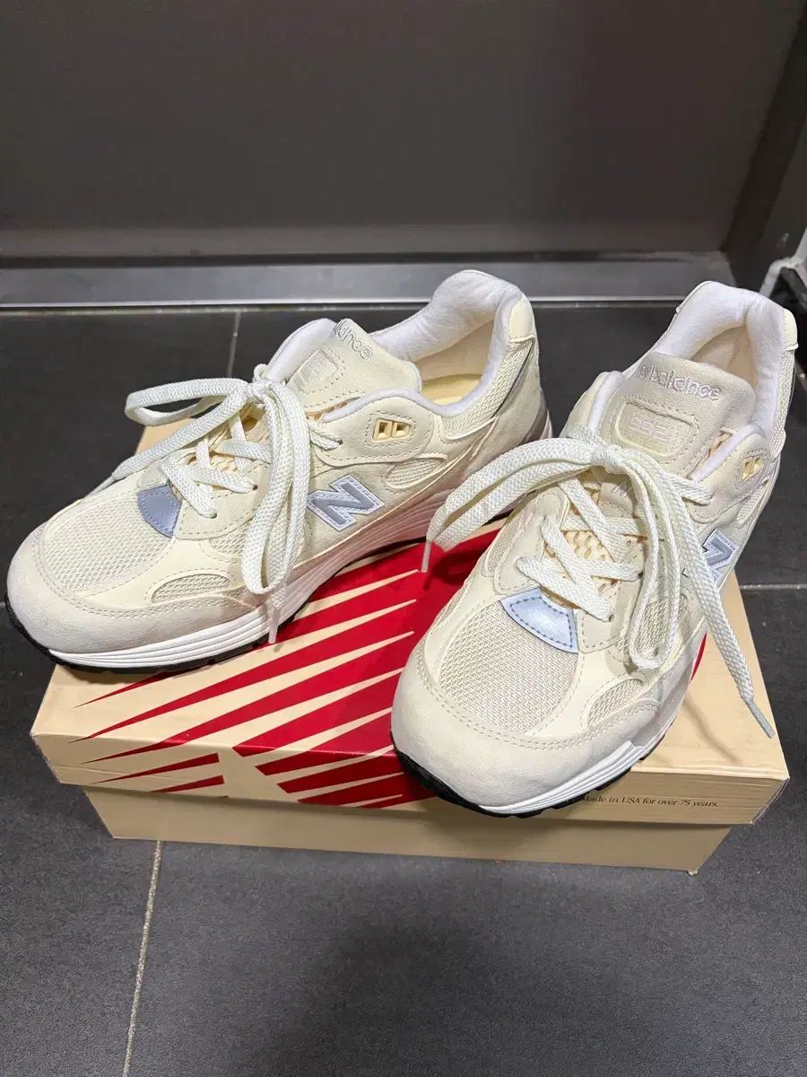 新品 ニューバランス 992 US8 260 クリーム (カルシウムロウ キャシュー)