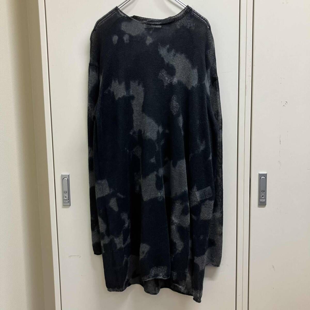 25ss YOHJI YAMAMOTO POUR HOMME HP-K03-384ニット7G DYED JERSEY FRONT SLIT LONG SLEEVE グレー サイズ3 ヨウジヤマモトプールオム 26,208円