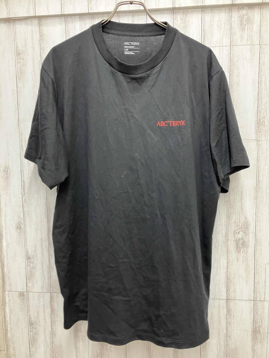 ARC”TERYX/半袖Tシャツ/Kragg SL Cotton 胸元レッドブラック/Ｌサイズ 6,607円