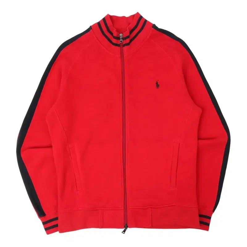 ポロラルフローレン レッド コットン ジップアップ ジャケット