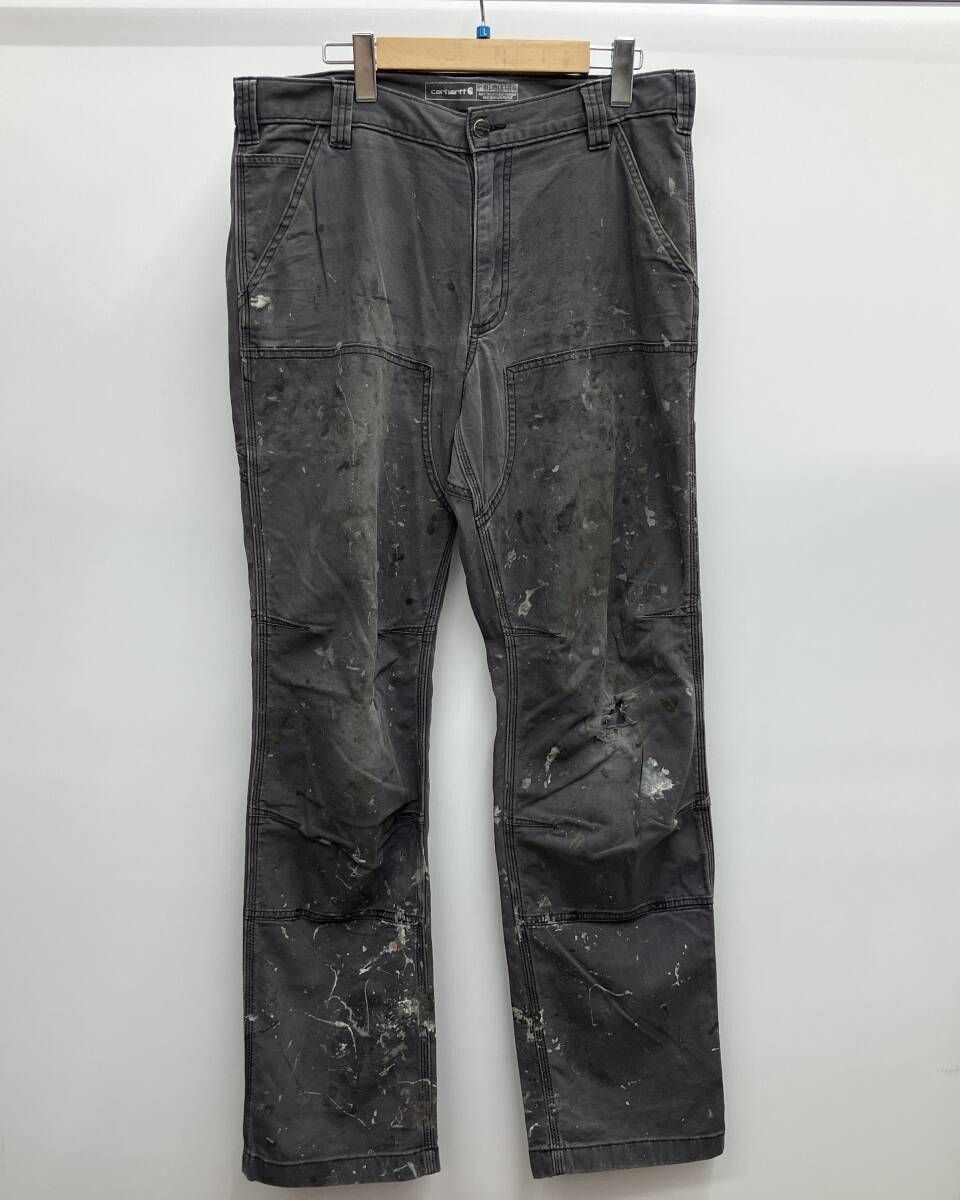 Carhartt ダブルニー ペインターパンツ ペンキ 102802 029 古着 サイズ33x34 グレー