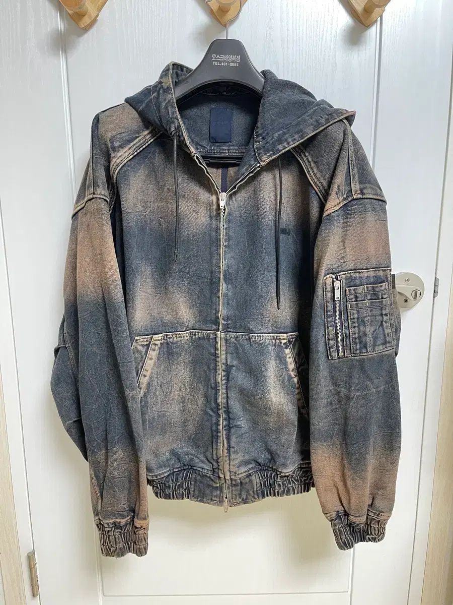 新品 Juun.J ジュンジェイ コレクション デニム フード ジップアップ