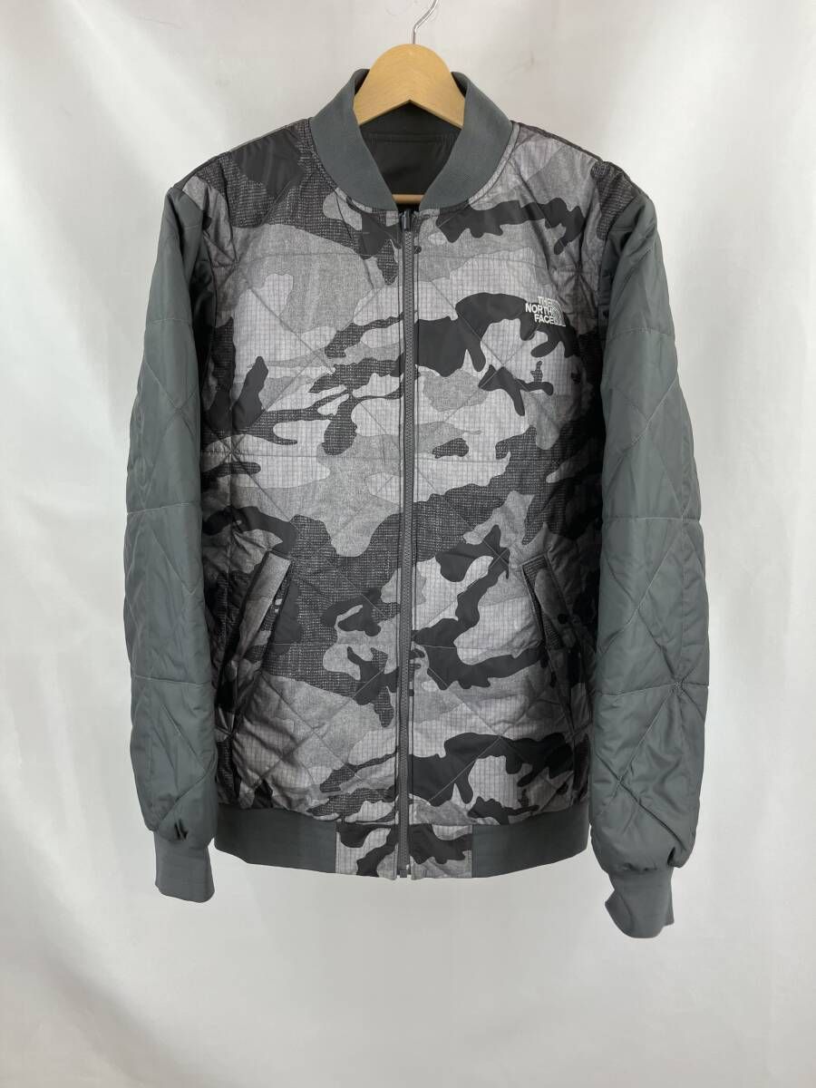★ THE NORTH FACE ザ ノースフェイス CQL5 リバーシブルキルティングジャケット アウトドア M グレー 通年