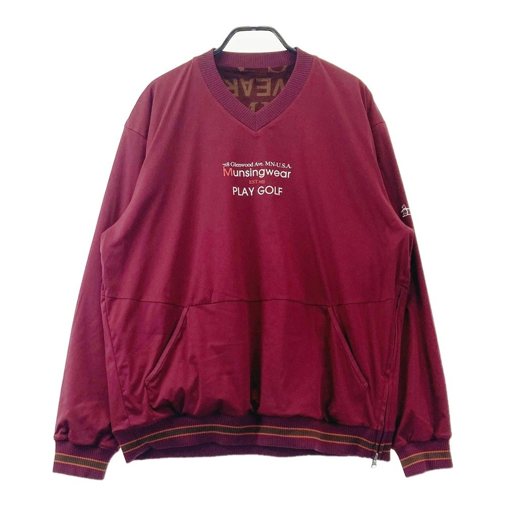 サイズ：3L MUNSING WEAR マンシングウェア 2025年モデル リバーシブル ブルゾン レッド系 [240101746862] ゴルフウェア メンズ ストスト 7,300円