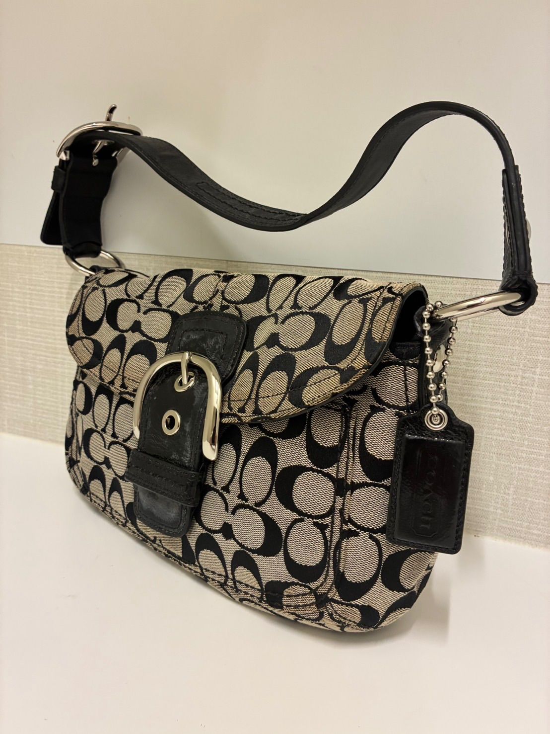 【中古品】COACH コーチ ソーホー ショルダーバッグ シグネチャー バッグ 肩掛け 現状品