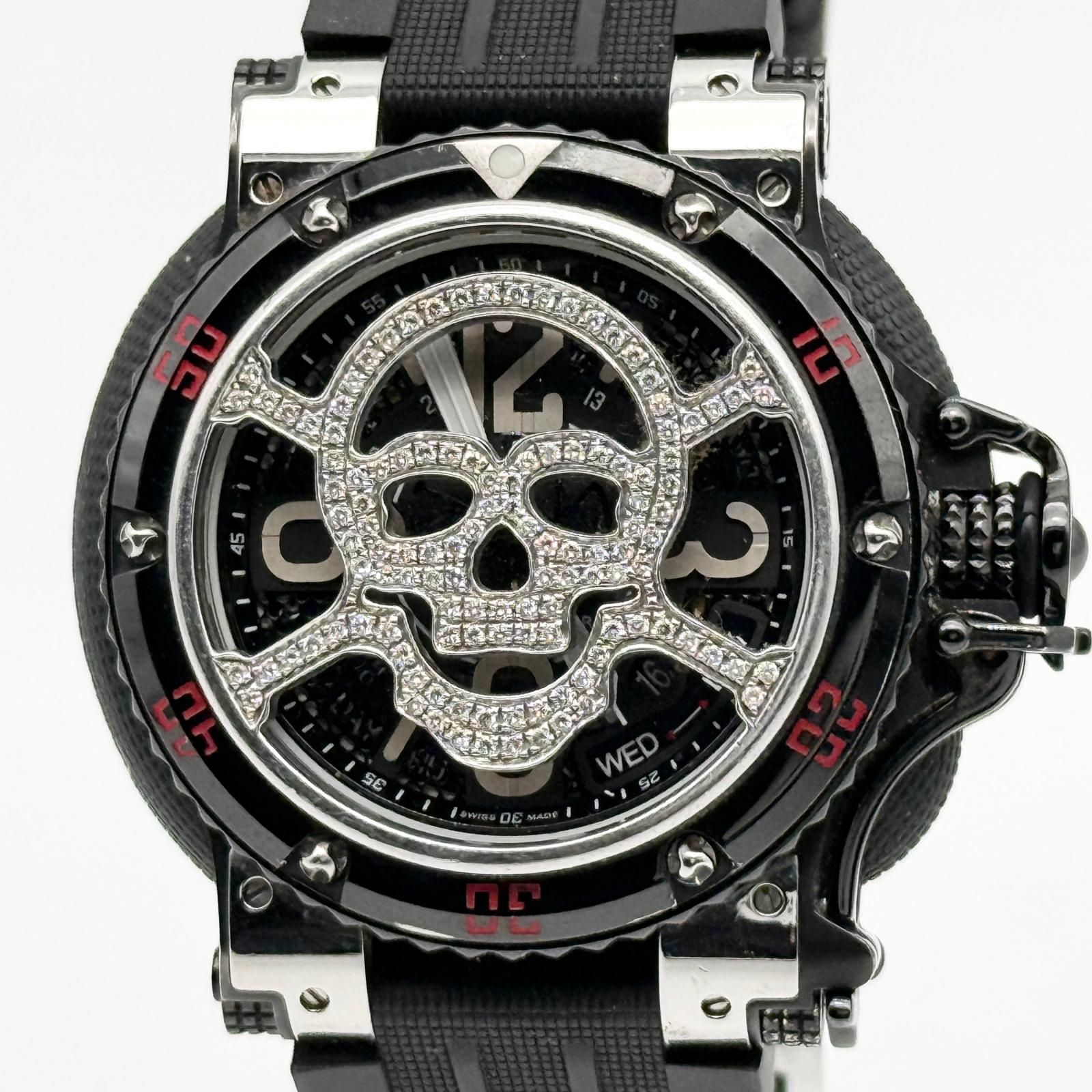 AQUANAUTIC アクアノウティック キングクーダ スカルダイヤ NK3H00228 ブラック AT メンズ 腕時計 稼働品 62,865円
