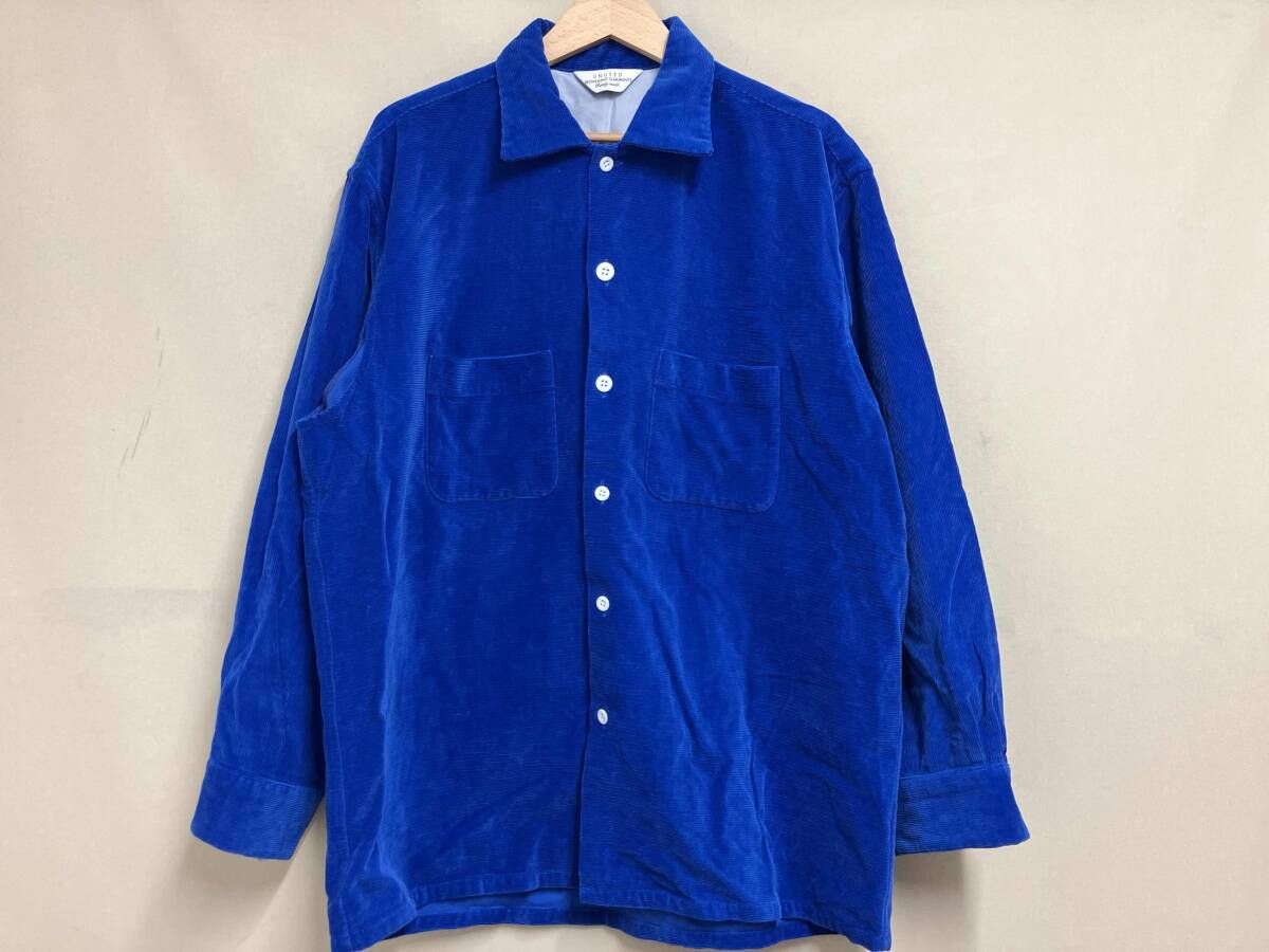 UNUSED アンユーズド コーデュロイシャツ 長袖シャツ 18SS US1376 サイズ3 ブルー 日本製 秋冬