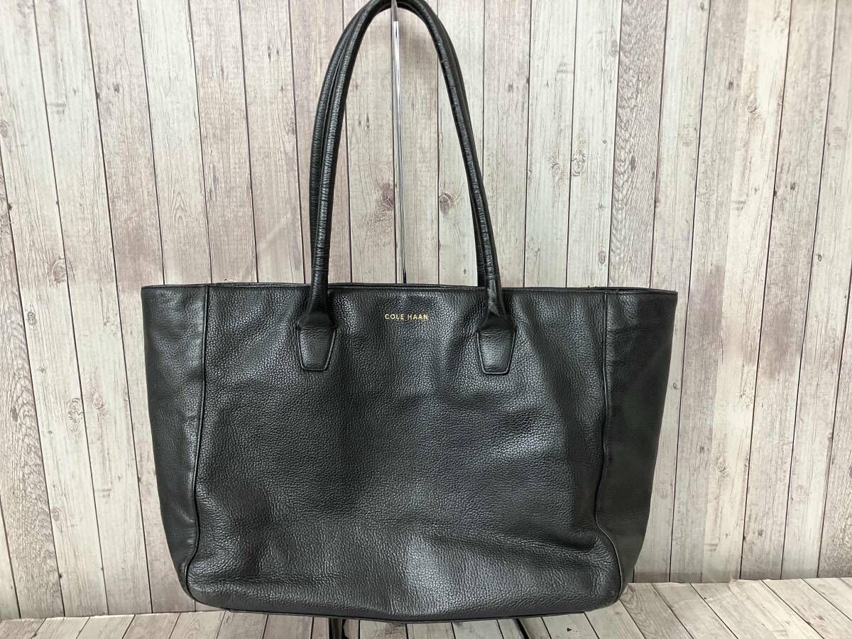 COLE HAAN コールハーン レザートートバッグ ブラック
