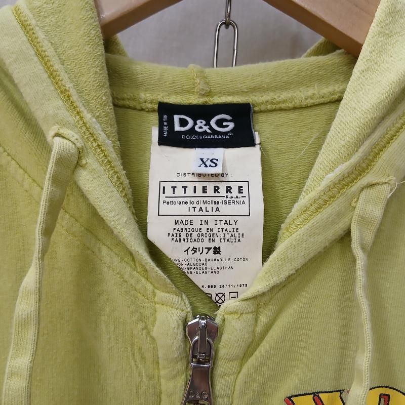 希少】ドルチェアンドガッバーナ D&G パーカー archive y2k 短丈 DOLCE 