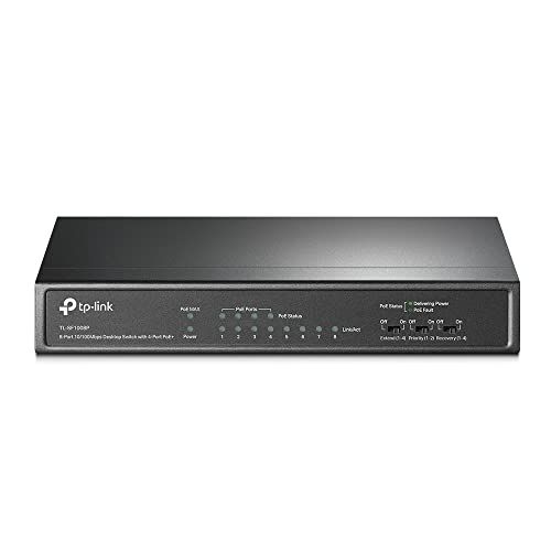 TP-Link スイッチングハブ 8ポート 10/100Mbps PoE+対応ポートx4 各ポート30W(合計66Wまで)まで【エクステンドモード: 250Mまで接続可】TL-SF1008P★m 8cf1754f