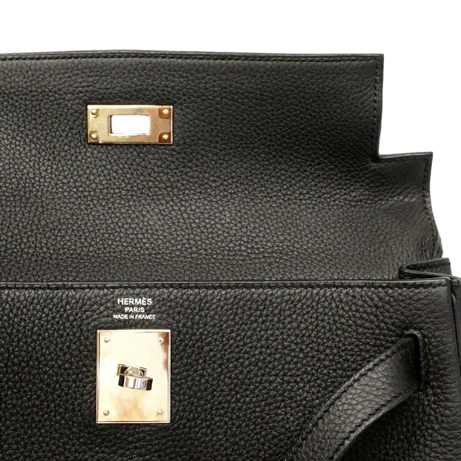 エルメス(Hermes) エルメス ハンドバッグ ケリー28 トゴ ブラック D刻印 2wayバッグレディース