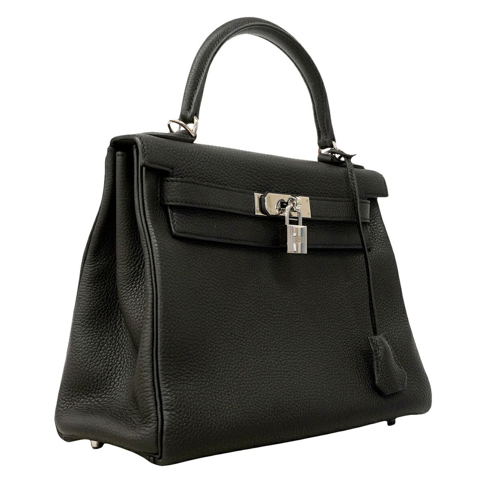 エルメス(Hermes) エルメス ハンドバッグ ケリー28 トゴ ブラック D刻印 2wayバッグレディース