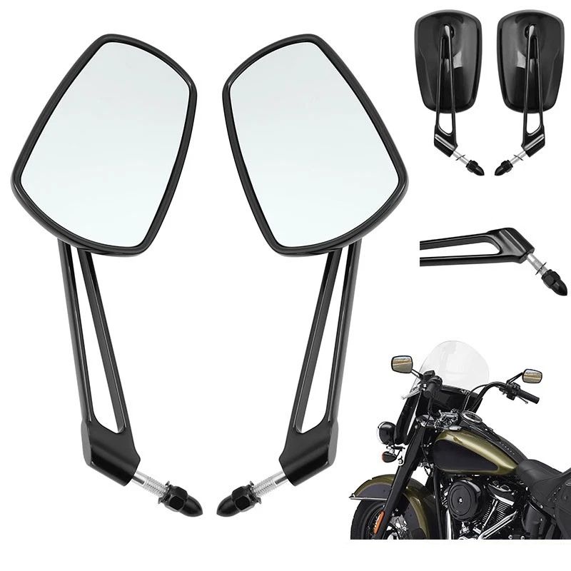 ハーレー CVO ロードグライド ST 2023-2026 用 リアビューミラー ビビッドブラック