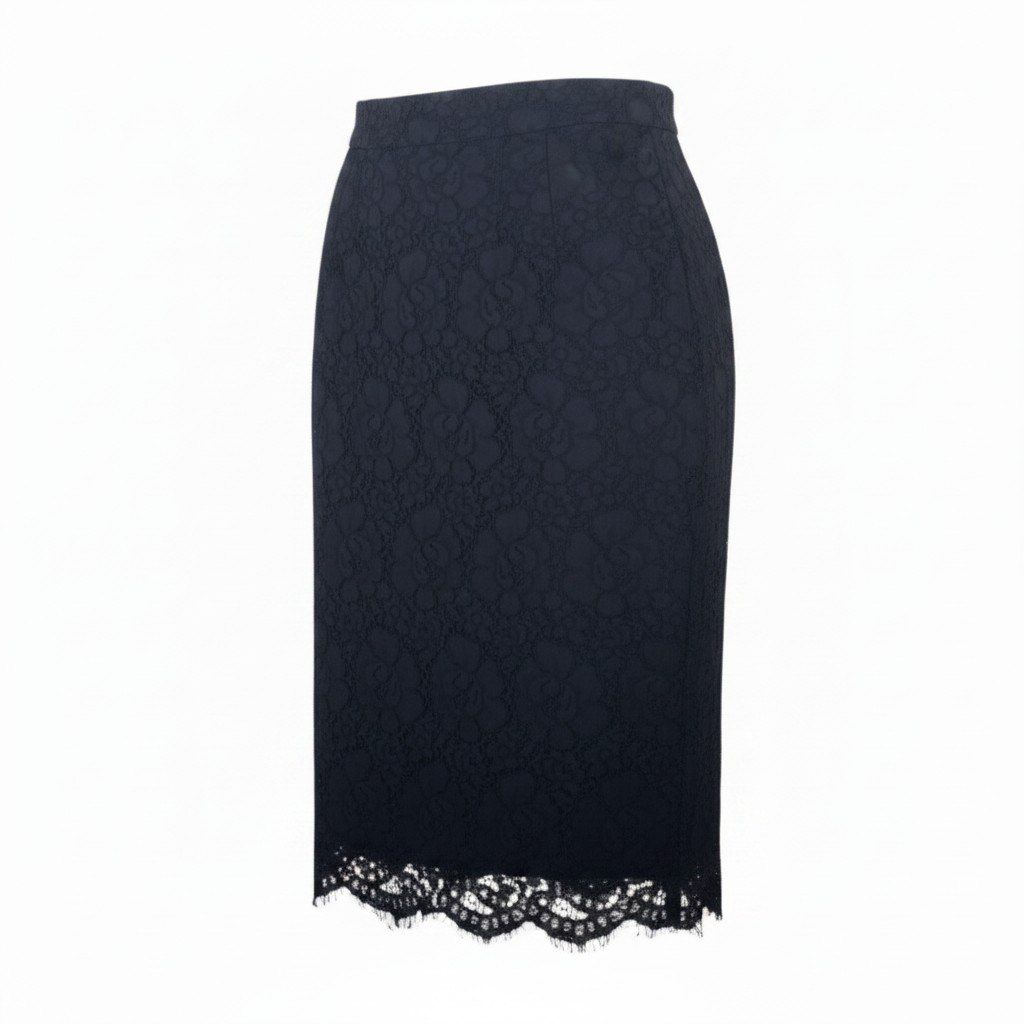 ドルチェ&ガッバーナ　レースタイトスカート 38 31g29 DOLCE＆GABBANA ドルチェアンドガッバーナ 総レーススカート