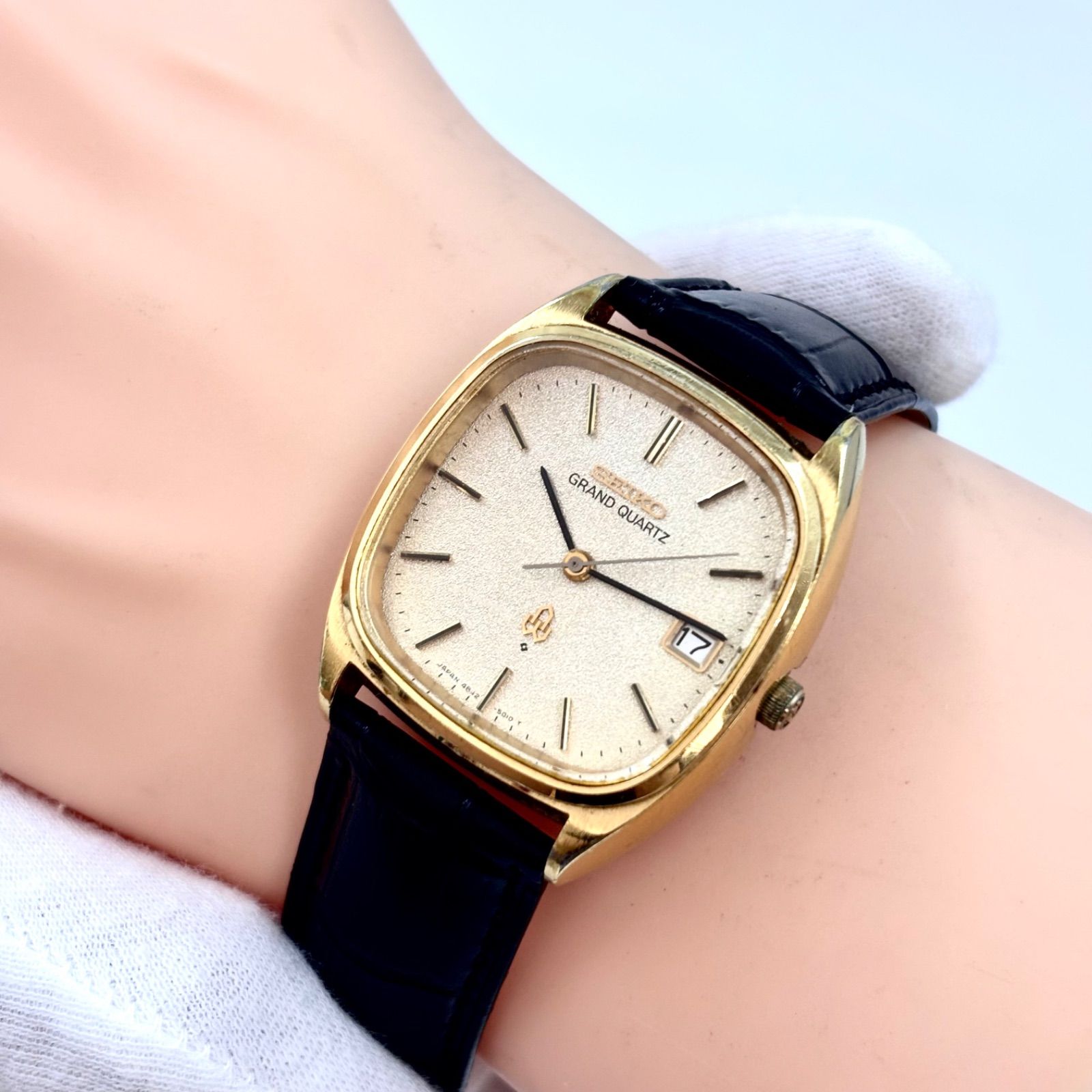 稼働/新品電池】SEIKO/セイコー GRAND QUARTZ/グランドクォーツ 腕時計