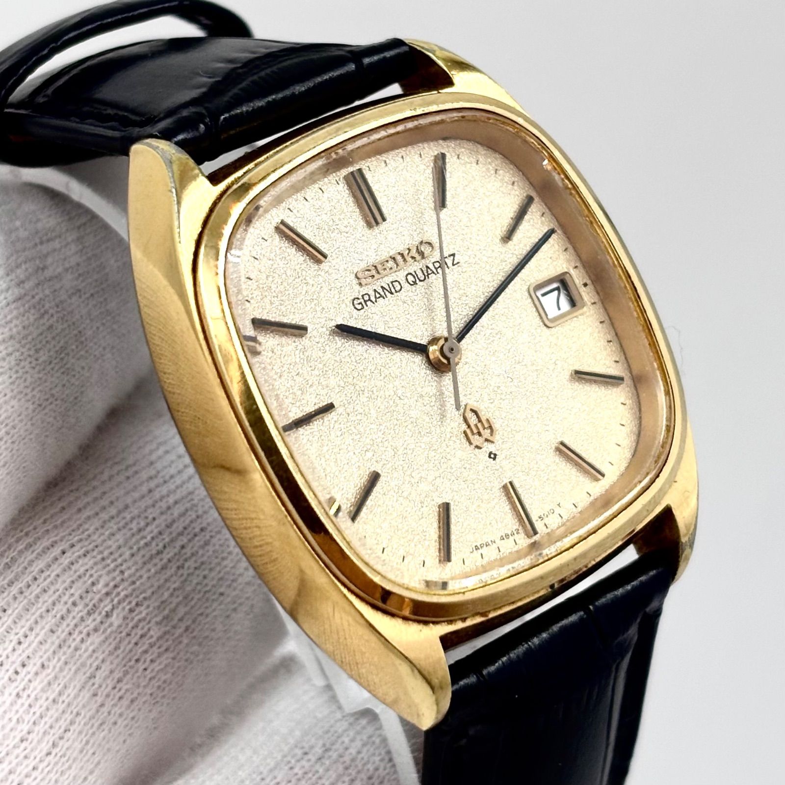 稼働/新品電池】SEIKO/セイコー GRAND QUARTZ/グランドクォーツ 腕時計