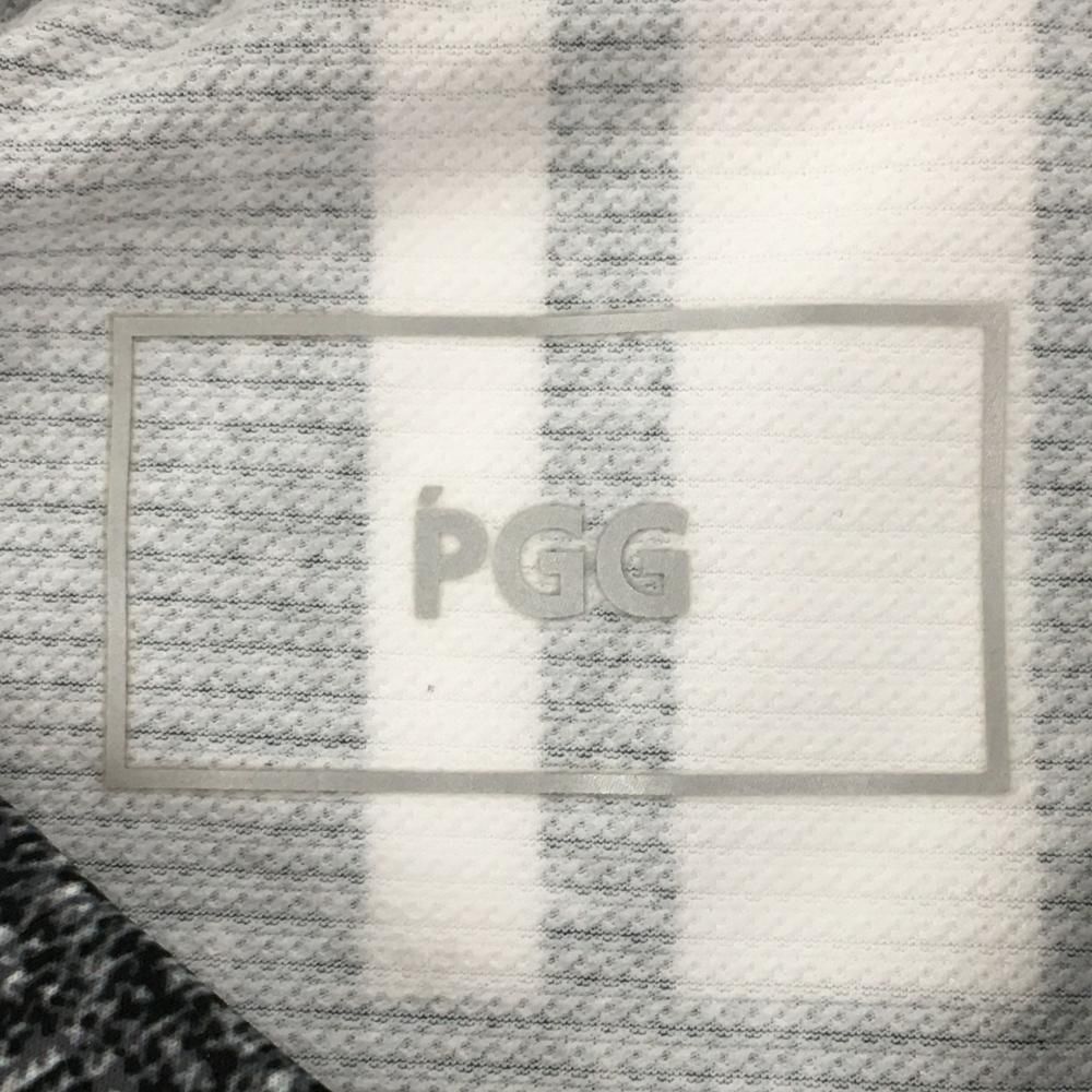 新品】PGGパーリーゲイツ 半袖ポロシャツ 杢黒 背面ロゴ 吸汗速乾