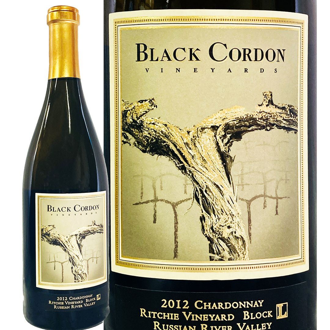 BLACK CORDON 2012　シャルドネ　白ワイン　天候に恵まれた当たり年（グレートヴィンテージ）　2025年から2027年ごろまでまさに飲み頃のワインです♪お祝いに　カルトワイン　カリフォルニアワイン