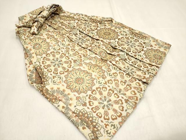 平和屋着物[]男の子　子供　行灯袴　舞花文　金糸　DABH5452ea