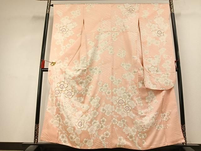 平和屋着物●豪華振袖　駒刺繍　枝梅文　金彩　やまと誂製　正絹　逸品　AABL2805fy