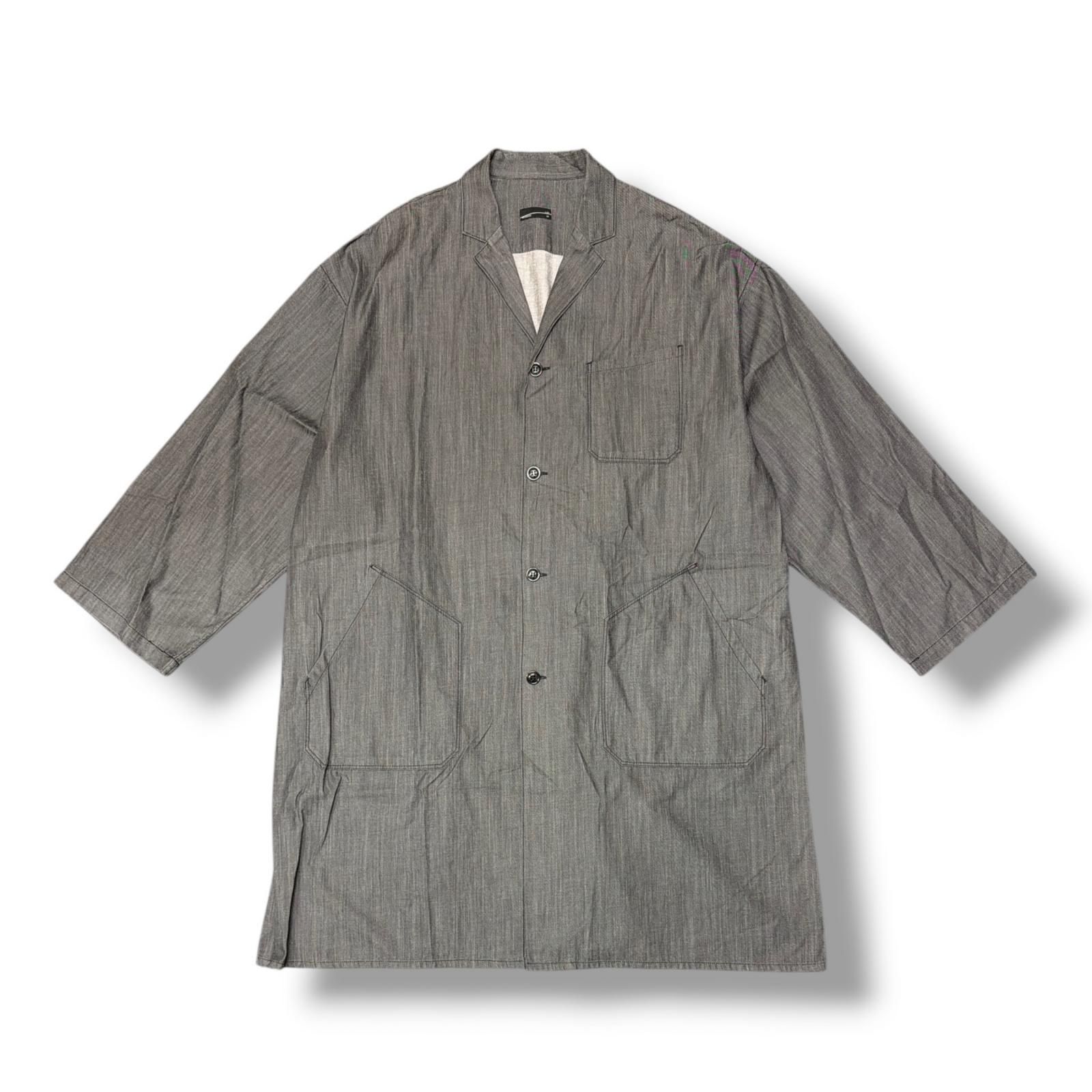 LAD MUSICIAN 20SS SHOP COAT ショップコート オーバサイズシャツ ラッドミュージシャン 2320-124 ブラック 44 （20476M） LAD MUSICIAN 20SS SHOP COAT ショップコート オーバサイズシャツ