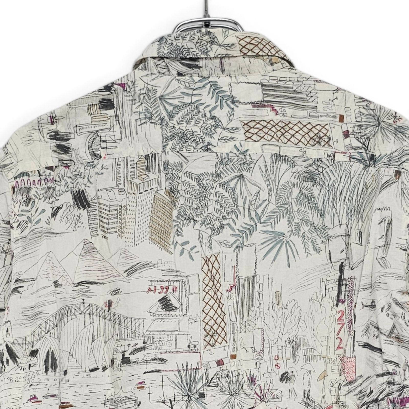 PS Paul Smith ポールスミス 総柄 ホワイト マルチカラー メンズ