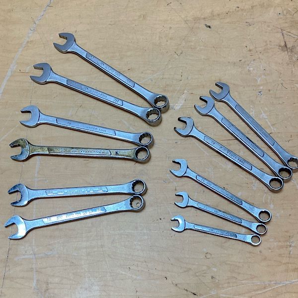 【中古】KTC/京都機械工具 コンビネーションレンチ 12本セット 20/19/18/17/15/13/12mm まとめ売り ●140914