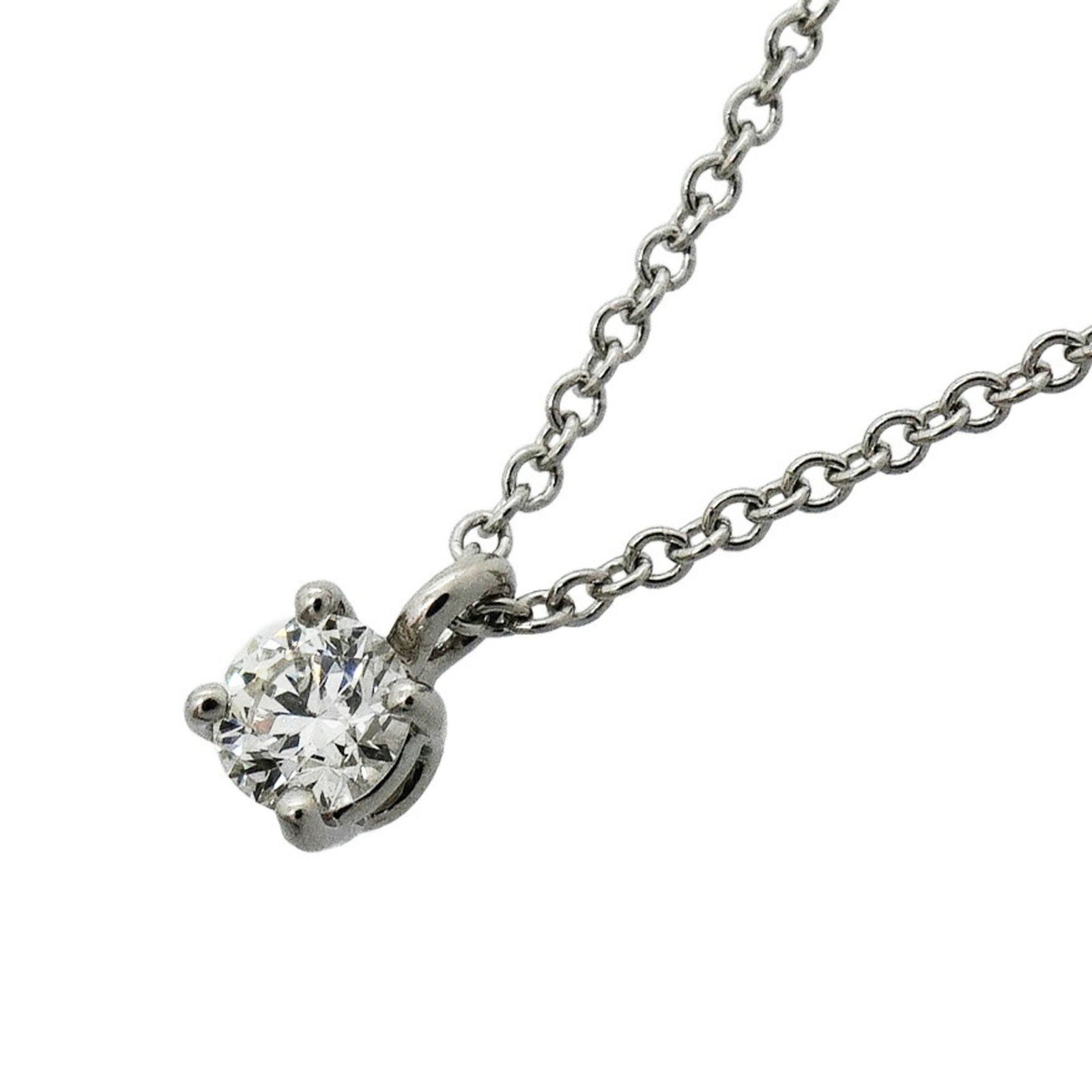 ティファニー(Tiffany) ティファニー ネックレス ソリティア 1PD Pt950 プラチナ ダイヤモンドレディース