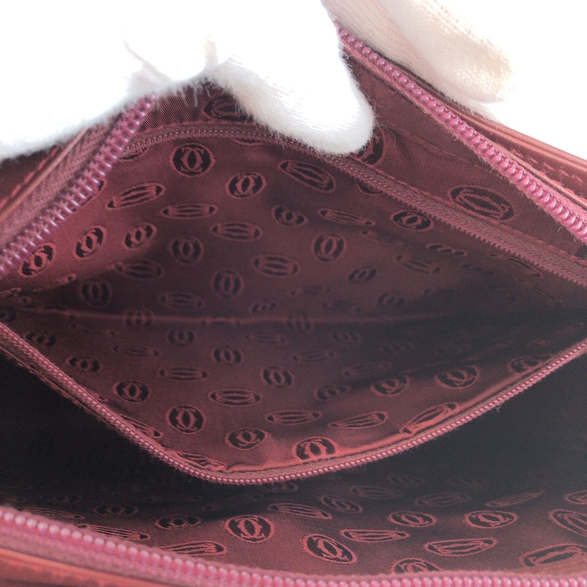 超美品 CARTIER カルティエ マストライン ワインレッド ボルドー