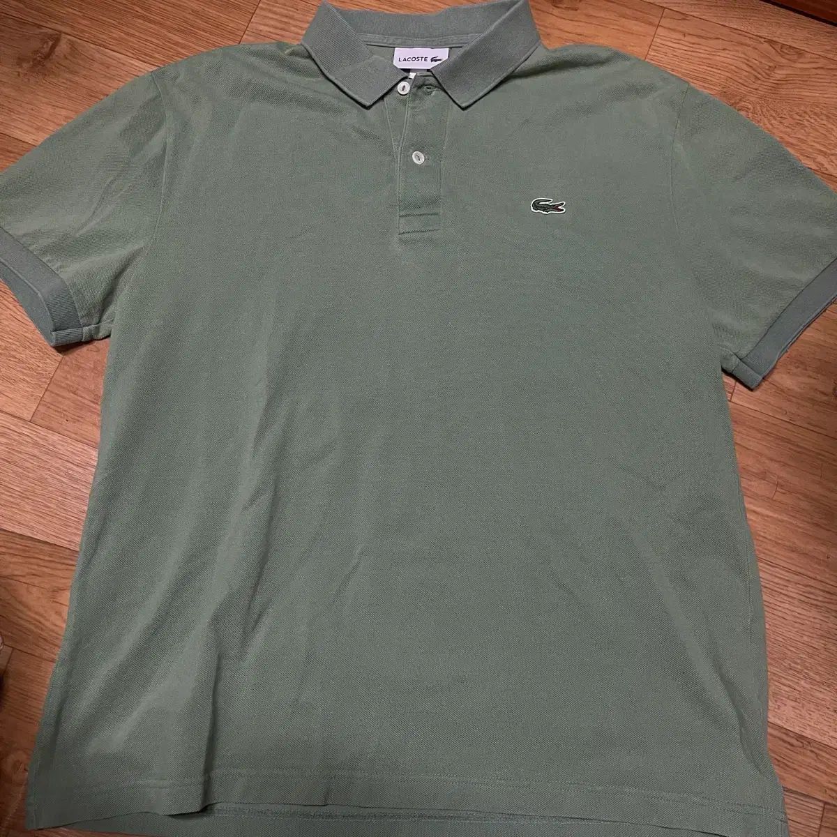 ラコステ カラーTシャツ フレンチレギュラーフィット セージグリーン 105サイズ (5サイズ)