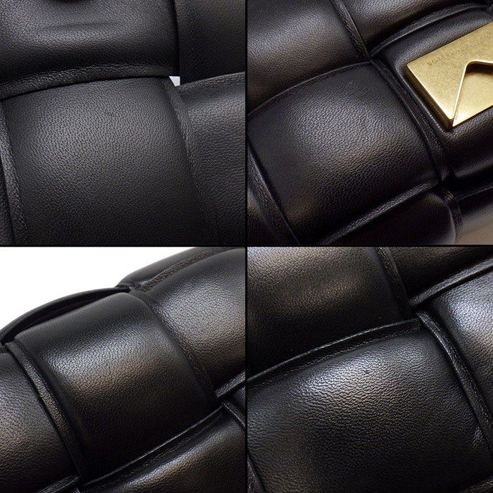 ボッテガ・ヴェネタ BOTTEGA VENETA ショルダーバッグ パデッド カセット クラシック 591970 VCQR1 8425 ブラック ラムスキン 【中古】 ボッテガ・ヴェネタ BOTTEGA VENETA ショルダーバッグ パデッド カセット クラシック 591970 VCQR1 8425 ブラック ラムスキン 【中古】