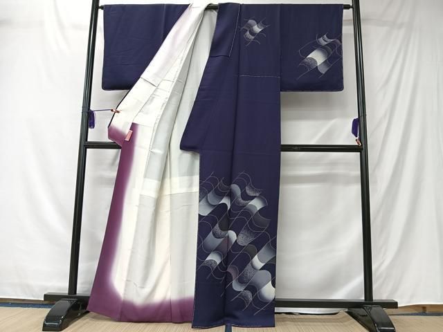 平和屋着物□訪問着 抽象文様 暈し染め 金彩 正絹 逸品 CABK0136ua