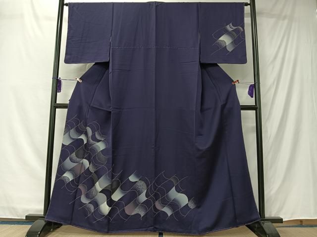平和屋着物□訪問着 抽象文様 暈し染め 金彩 正絹 逸品 CABK0136ua