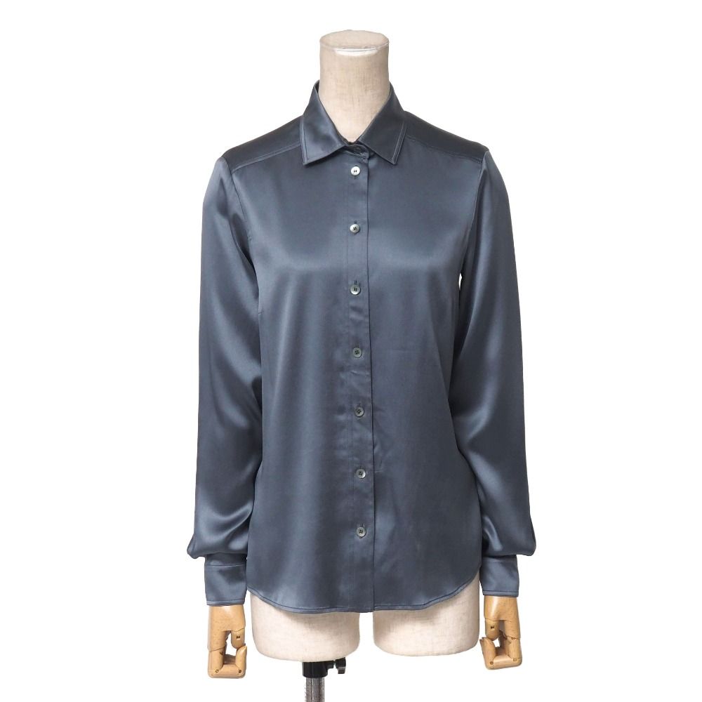 ■美品■GUCCI グッチ 長袖シャツ サイズ38 サテン ブランド古着【中古】20260729/RB0267