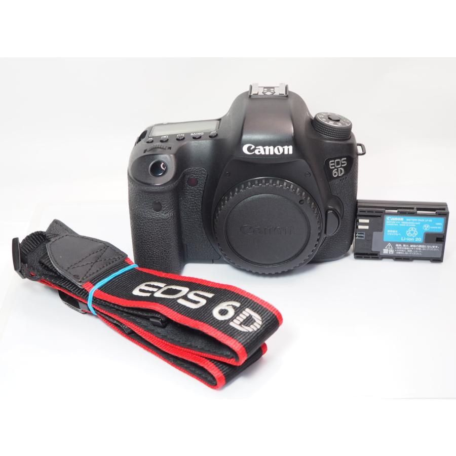 送料無料 作動確認済 Canon EOS 6D ボディー チャージャーなし キヤノン [管CN8918 【 カメラの多成堂 】