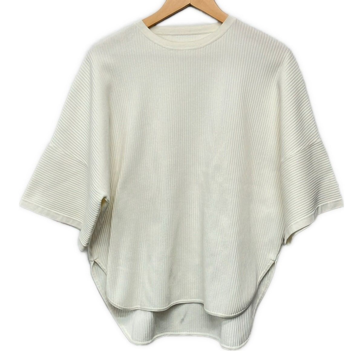 ADORE(アドーア) 半袖セーター サイズ38 M レディース - 白 ドライコットンニット 7,920円