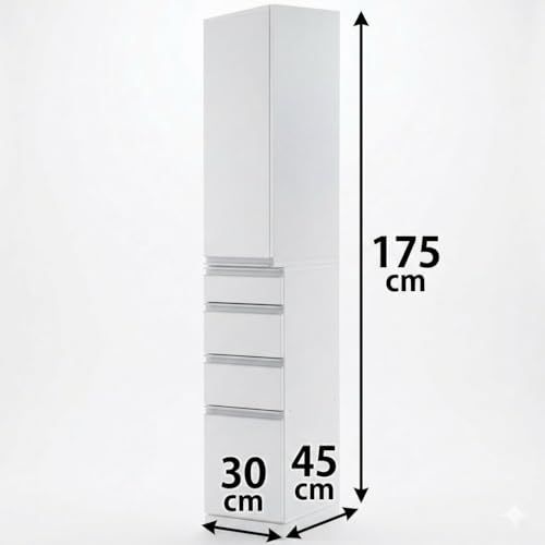 隠せる隙間活用収納ラック キッチン収納 幅30cm | 幅15cm?30cm選べるサイズ, 日本製ｍａ