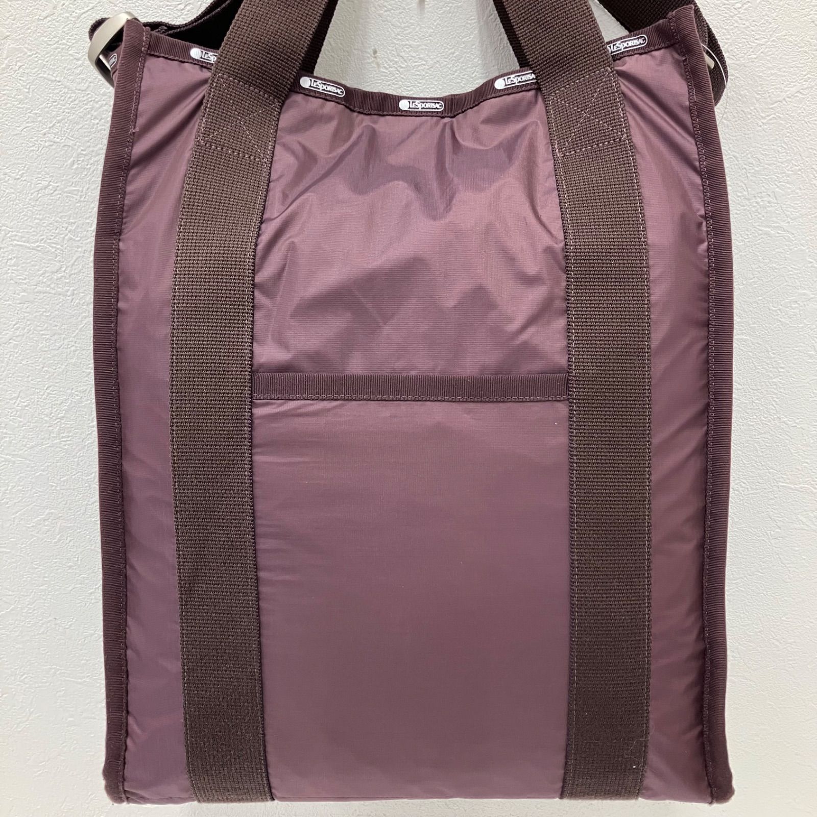 6632　LeSportsac　レスポートサック　CONVERTIBLE SQ TOTO2　オータムグレープN　エッセンシャル　大草直子　コラボ　日本限定　2way　トートバッグ　軽量　ワインレッド　ブラウンパープル　レディース 7,700円
