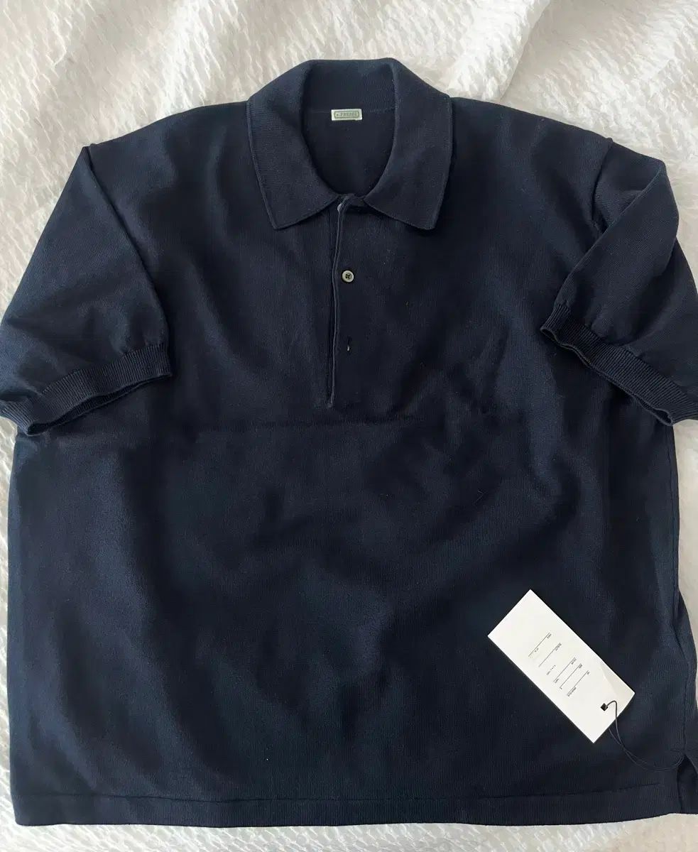 アプレッセ 26ss コットン ポロ ニット ネイビー 2