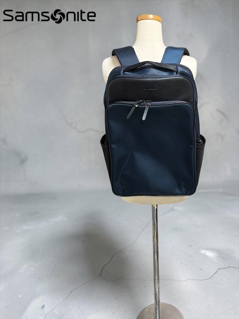 ★ Samsonite サムソナイト バックパック リュック ビジネスバッグ PC収納 ネイビー ブラック