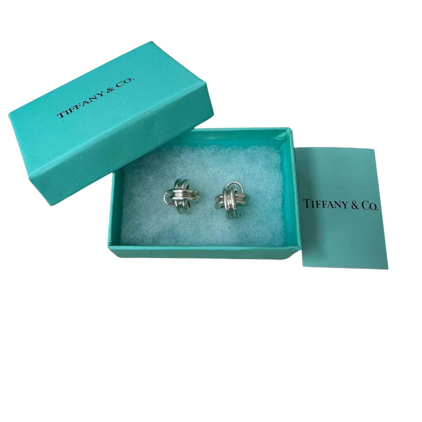 Tiffany&Co. ティファニー シグネチャー クロス イヤリング シルバー