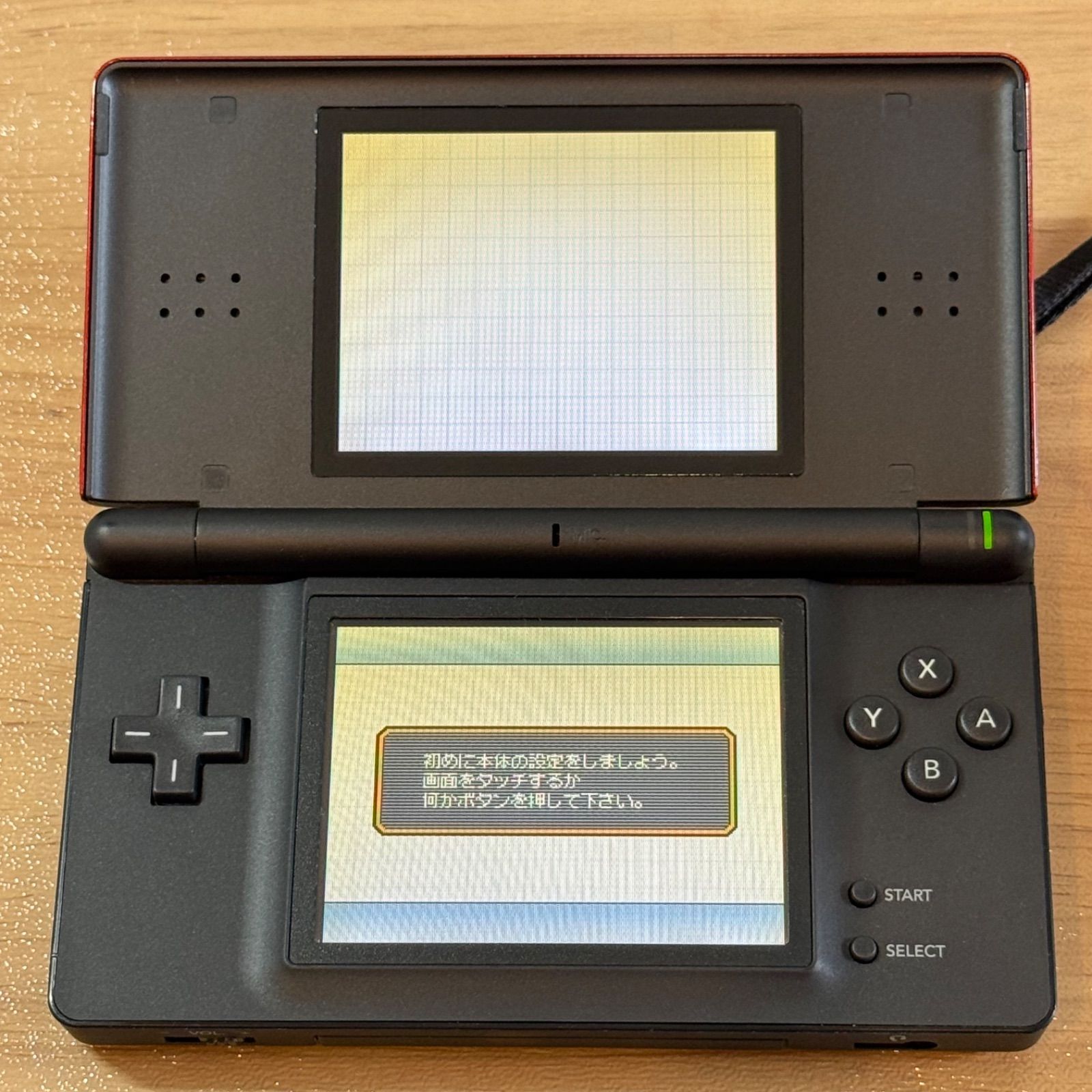 7-213【美品・ジャンク】ニンテンドーDS LITE クリムゾン・ブラック