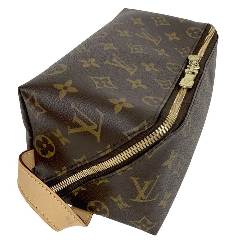 LOUIS VUITTON ルイヴィトン モノグラムキャンバス シューケアキット モノグラム 9点セット シューズケアポーチ 靴磨きセット ブラウン M47925 美品 中古 4a002574 中古】LOUIS VUITTON/ルイヴィトン モノグラム キャンバス シューケア