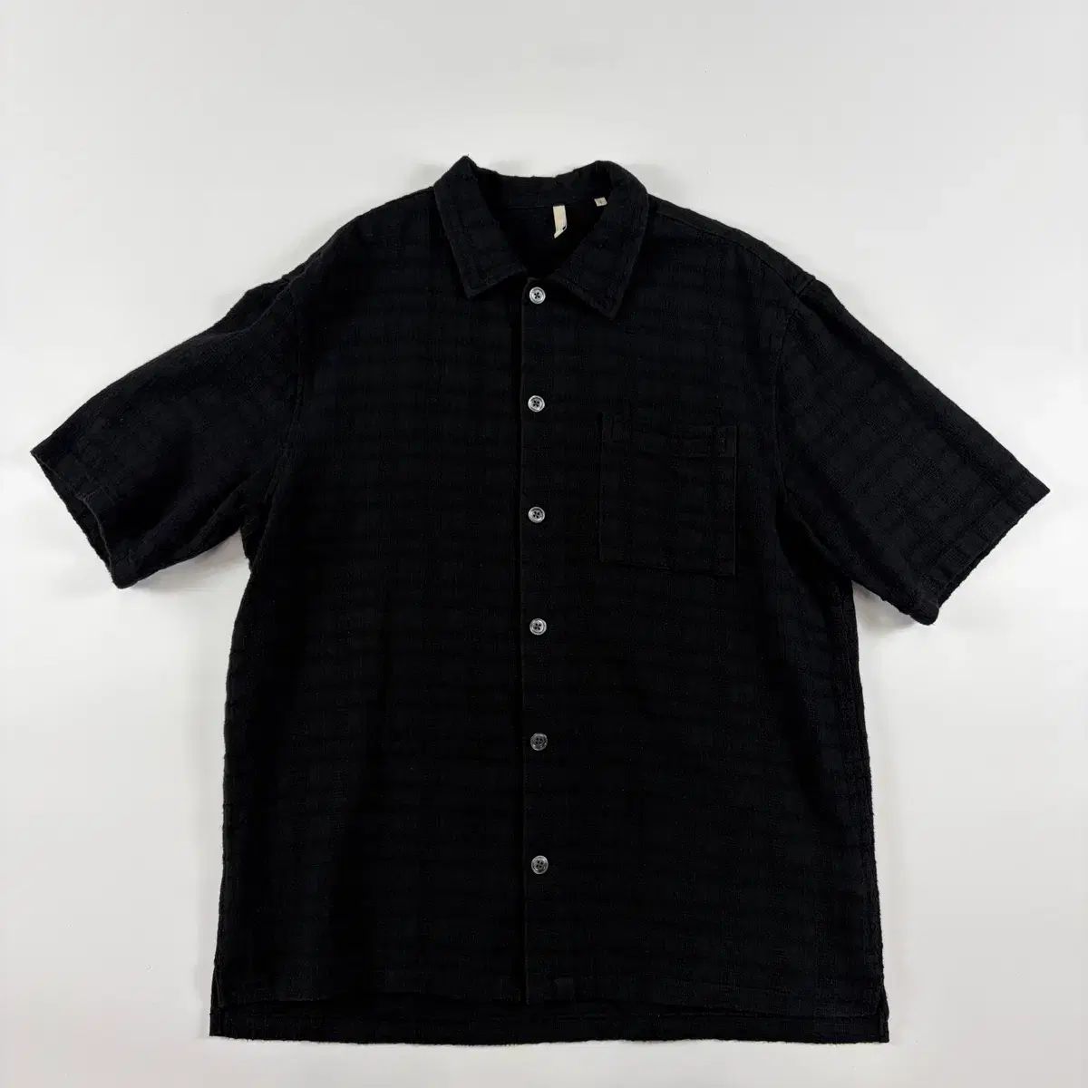 SunflowerステイブルCHECK半袖シャツL