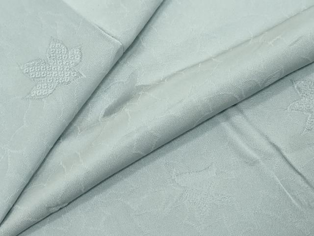 平和屋着物●上質な色無地　舞葉地紋　空色　正絹　逸品　DABI9054ud